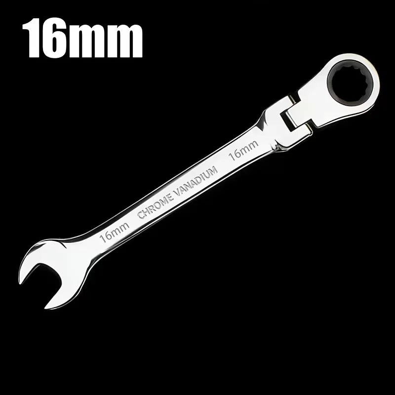 6mm 7mm 8mm 9mm 10mm 11mm 12mm 13mm 14mm 15mm 16mm 17mm 18mm 19mm Reversible Ratchet Wrench Ratcheting Socket Spanner Nut Tools