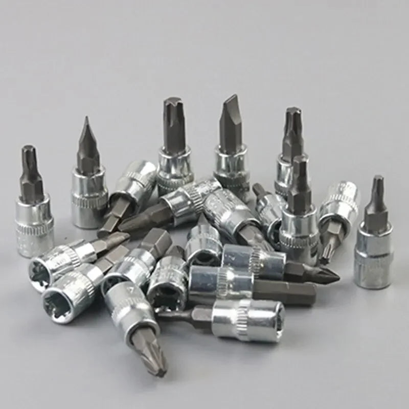 Heavy Duty 46Pcs Car Repair Tool Kit 1/4 Inch Drive Socket Set Ratchet Torque Wrench for Vehicle Mechanical Maintenance