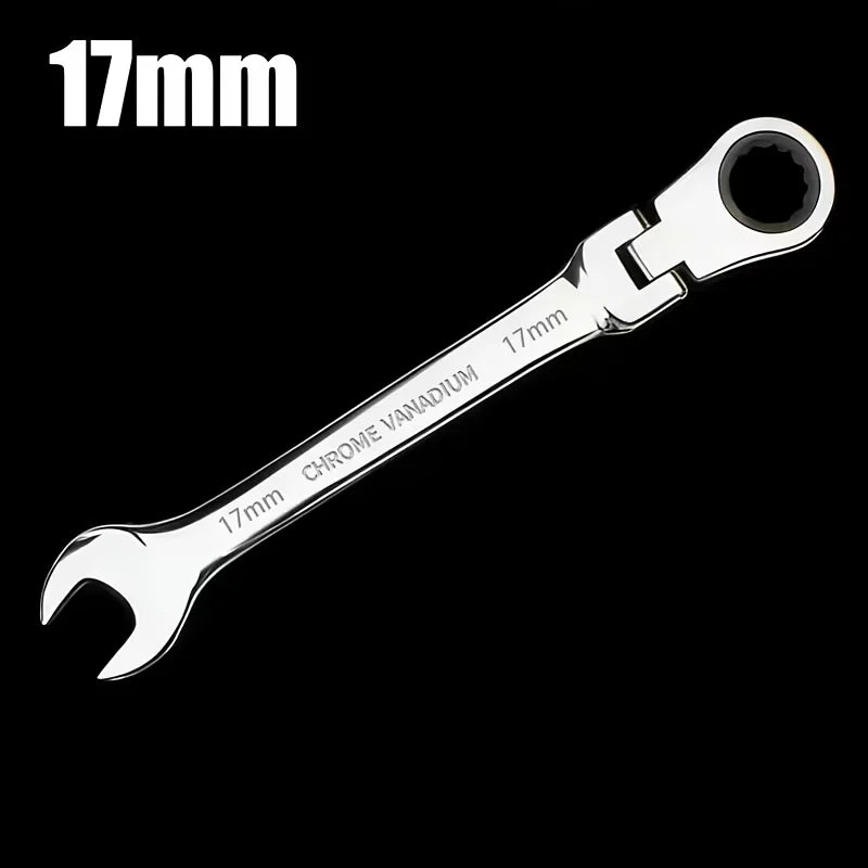 6mm 7mm 8mm 9mm 10mm 11mm 12mm 13mm 14mm 15mm 16mm 17mm 18mm 19mm Reversible Ratchet Wrench Ratcheting Socket Spanner Nut Tools