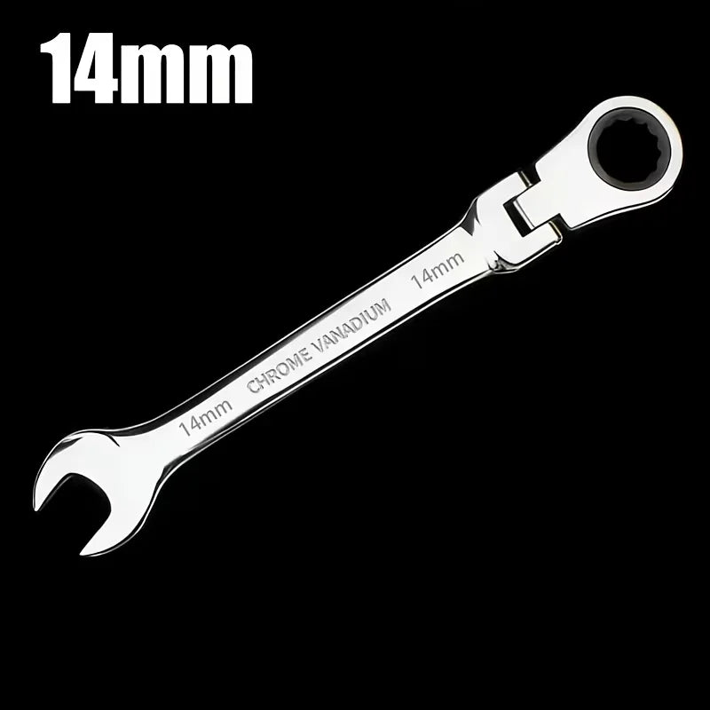 6mm 7mm 8mm 9mm 10mm 11mm 12mm 13mm 14mm 15mm 16mm 17mm 18mm 19mm Reversible Ratchet Wrench Ratcheting Socket Spanner Nut Tools