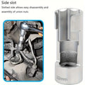 9pcs Oxygen Sensor Open Oil Pipe Disassembly Sleeve Wrench Tools 10-22mm Flare Nut Socket Set Car Repair Tool