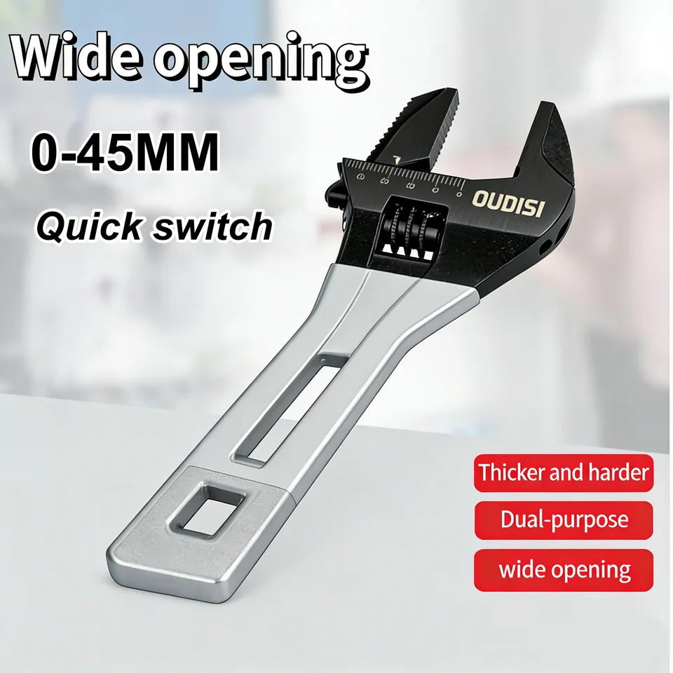 Adjustable Large Open Steel Wrench Universal Mini Spanner Bathroom Multifunctional Household Pipes Repair Tools 5/6/8 Inch