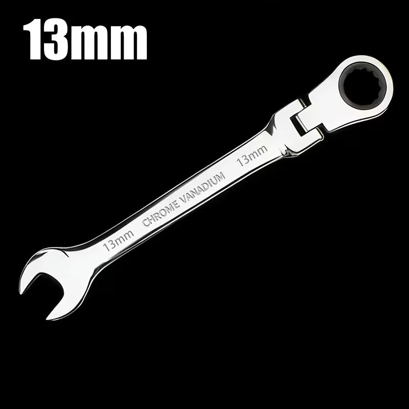 6mm 7mm 8mm 9mm 10mm 11mm 12mm 13mm 14mm 15mm 16mm 17mm 18mm 19mm Reversible Ratchet Wrench Ratcheting Socket Spanner Nut Tools